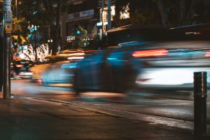 A speeding car nearly causes an Albuquerque car crash