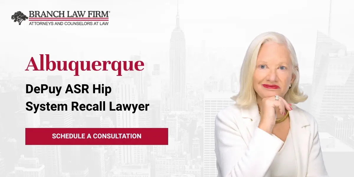 Albuquerque DePuy ASR Hip System Recall Lawyer